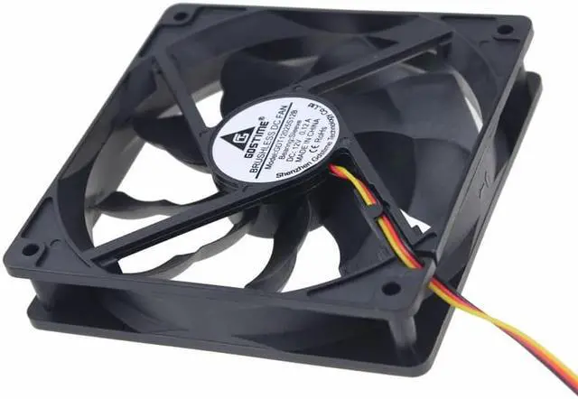 Alt view image 3 of 6 - 1PCS DC 12V 120mm 120X120X25mm PC Computer 3Pin 4Pin Brushless Case Cooling Fan 12cm 120x25mm Cooler Fan