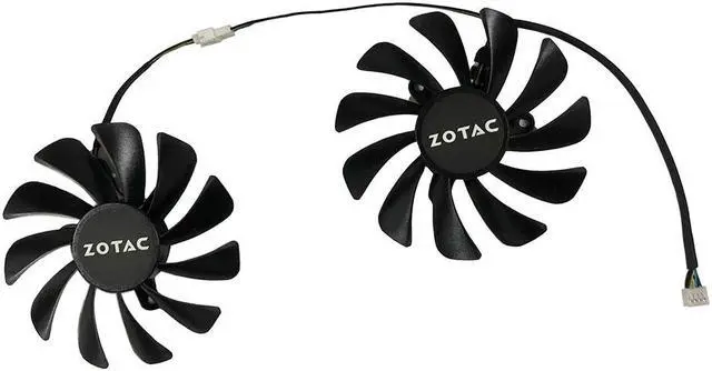 Alt view image 4 of 5 - GeForce GTX 1080 Ti AMP Edition GPU VGA Cooler Cooling Fan For ZOTAC ZT P10810D 10P gtx1080ti Video Cards As Replacement