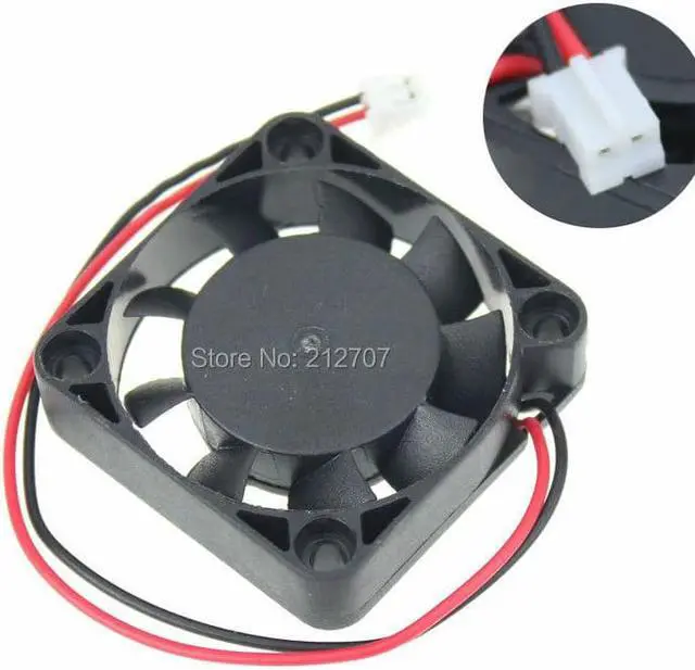 Alt view image 5 of 6 - 5PCS DC 12V 2Pin 4010 4cm 40 x 10mm 40mm Mini Cooling Cooler Ventilation Fan 9 Blades