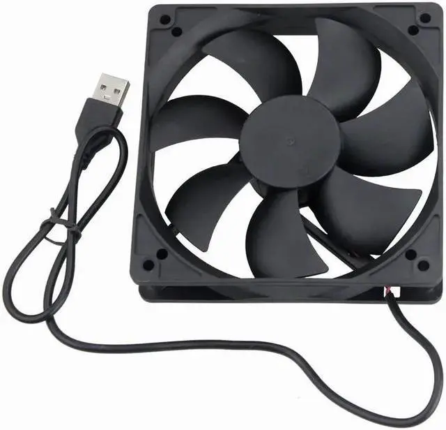 Alt view image 5 of 6 - 1 Piece USB Cooler DC 5V 120*120*25mm Ball Bearing Brushless 12cm PC Case Cooling Fan 120mm x 25mm 12025 1500RPM