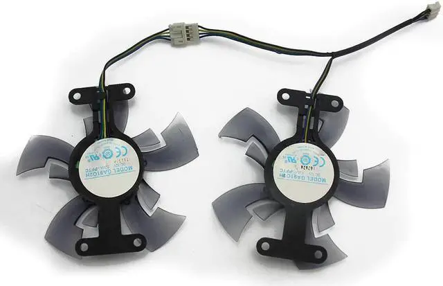 Alt view image 5 of 5 - 2pcs/lot GA91O2H computer Graphics card fan VGA Cooler Fans For dataland R9 270 2G R9 370 4G Video Card cooling