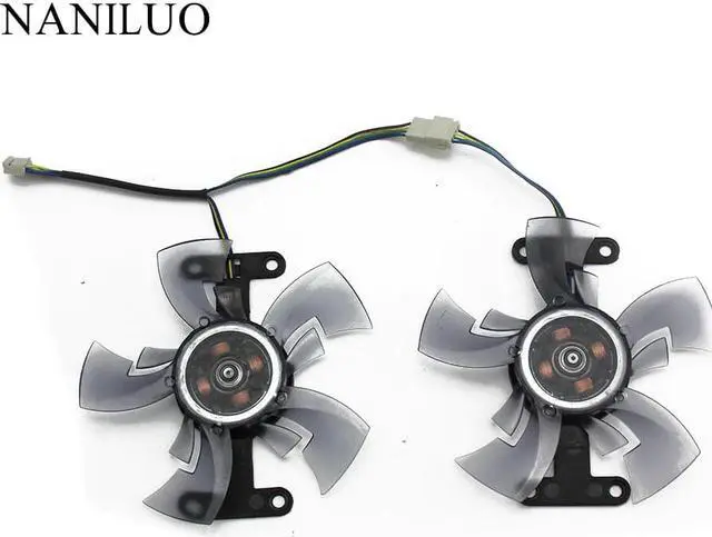 Alt view image 2 of 5 - 2pcs/lot GA91O2H computer Graphics card fan VGA Cooler Fans For dataland R9 270 2G R9 370 4G Video Card cooling