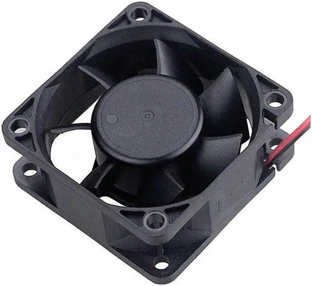 Alt view image 2 of 6 - 2pcs 24V 4700RPM Ball Bearing 60*60*25mm DC 24 Volts 2 Pin Cooler Brushless PC CPU Case Cooling Fan 6025