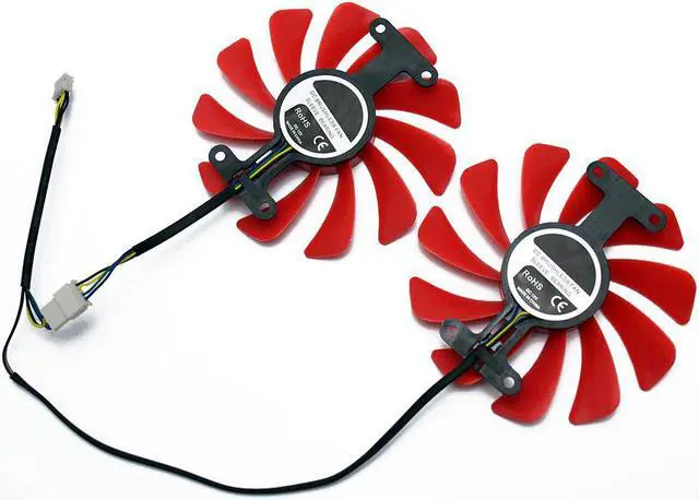 Alt view image 4 of 5 - 2PCS/lot For Gainward GeForce GTX 1070/1070ti herd edition GPU Cooler Palit GTX 1080 GTX1070 OC Video Alternative Cooling Fan