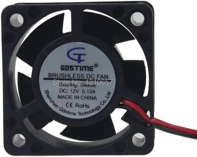 Main image of 10 Pieces LOT 40mm 40 x 40 x 20mm 4020s DC 12V 2Pin 2510 Connector Duct Ventilation Cooling Fan
