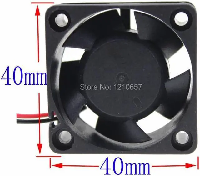 Alt view image 3 of 4 - 10 Pieces LOT 40mm 40 x 40 x 20mm 4020s DC 12V 2Pin 2510 Connector Duct Ventilation Cooling Fan