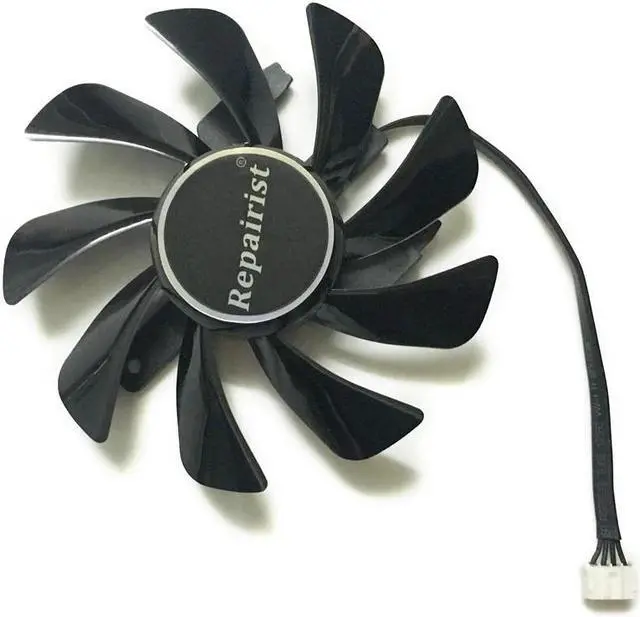 Alt view image 2 of 6 - Sapphire RX 570 GPU Cooler Video Card fan for Radeon sapphire RX570 ITX graphics Card Cooling System As Replacement
