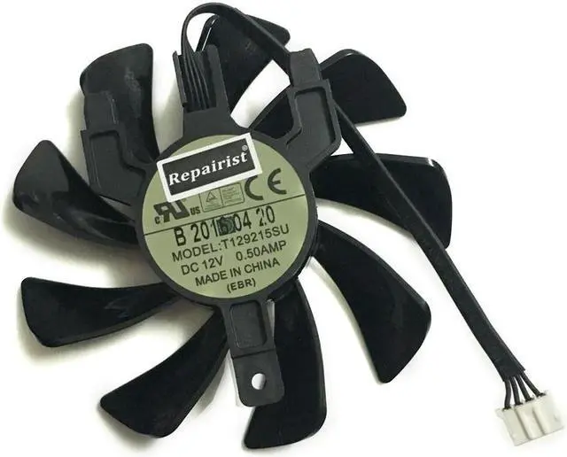 Alt view image 3 of 6 - Sapphire RX 570 GPU Cooler Video Card fan for Radeon sapphire RX570 ITX graphics Card Cooling System As Replacement