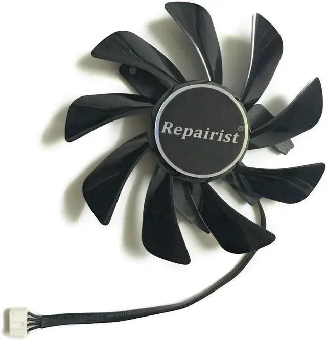 Alt view image 4 of 6 - Sapphire RX 570 GPU Cooler Video Card fan for Radeon sapphire RX570 ITX graphics Card Cooling System As Replacement