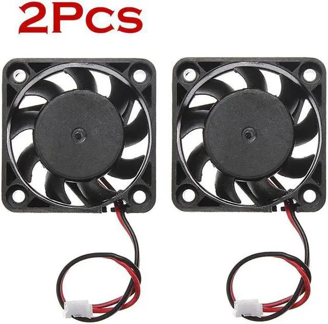 Main image of 2Pcs 12V Mini Computer Cooler Fan Small 40mm x 10mm DC Brushless 2 pin Cooling Fan