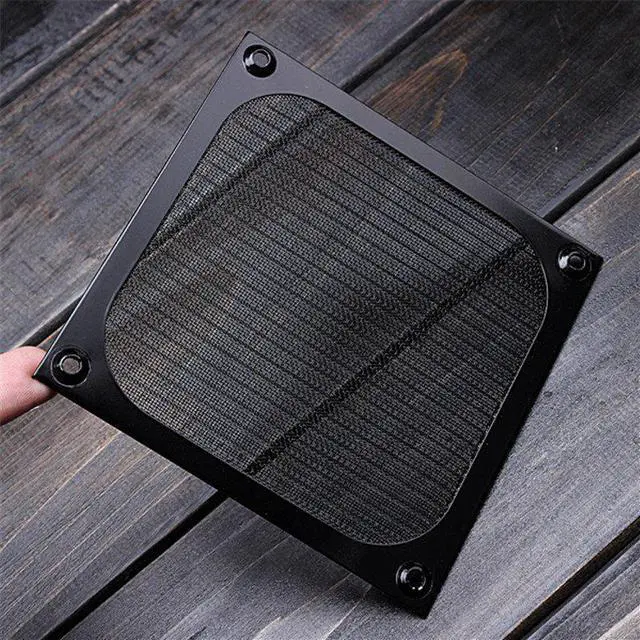 Alt view image 2 of 6 - Aluminum 120mm Computer Fan Cooling Dustproof Dust Filter Shield Case Aluminum Grill Guard