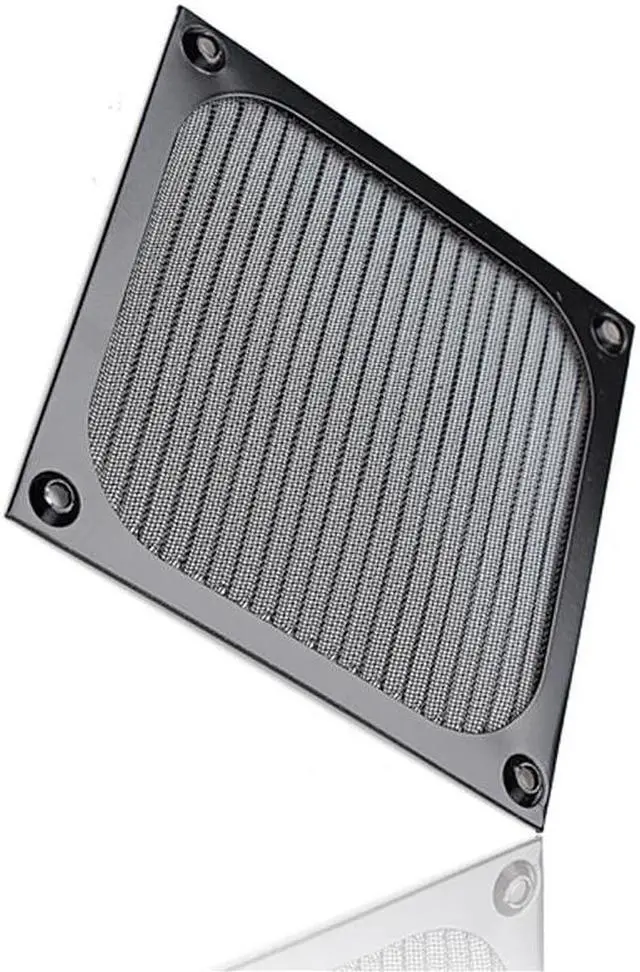Alt view image 3 of 6 - Aluminum 120mm Computer Fan Cooling Dustproof Dust Filter Shield Case Aluminum Grill Guard