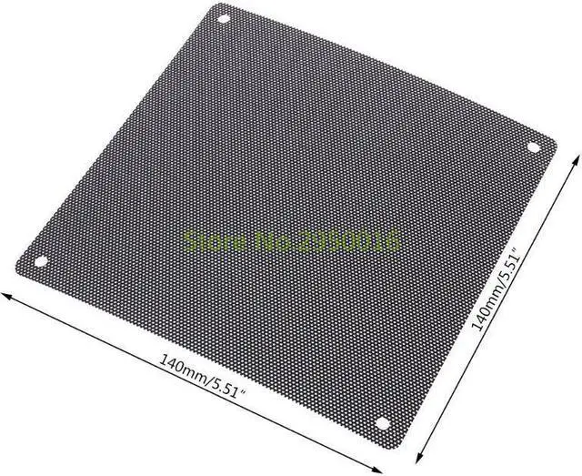Alt view image 6 of 6 - 5Pcs 140mm Cuttable Black PVC PC Fan Dust Filter Computer Case Cooler Dustproof Mesh Cover PC Cooling Accessories C26