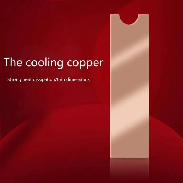 Alt view image 3 of 6 - Cooling Copper Sheet M.2 Heatsink NVME Heat Sink NGFF M.2 2280 Thermal Conductivity Silicone Wafer Cooling Fan Cooler C26