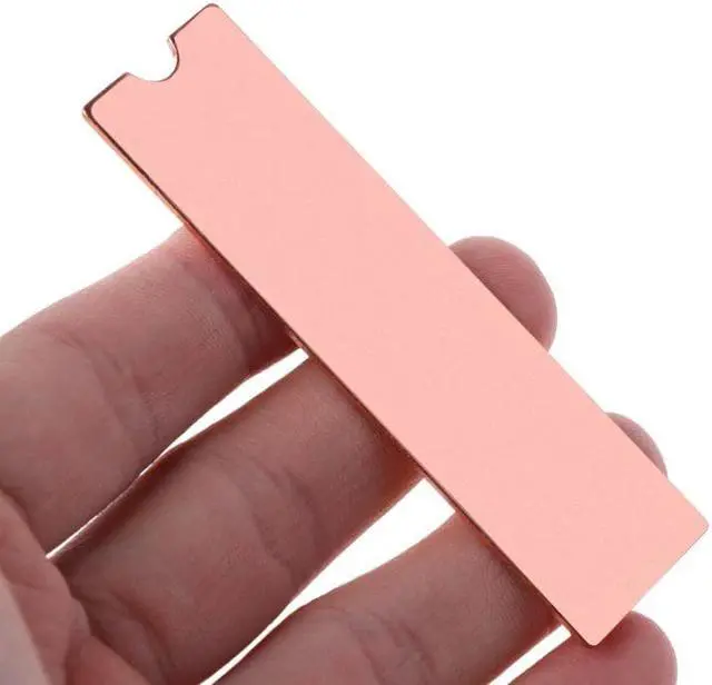 Alt view image 6 of 6 - Cooling Copper Sheet M.2 Heatsink NVME Heat Sink NGFF M.2 2280 Thermal Conductivity Silicone Wafer Cooling Fan Cooler C26