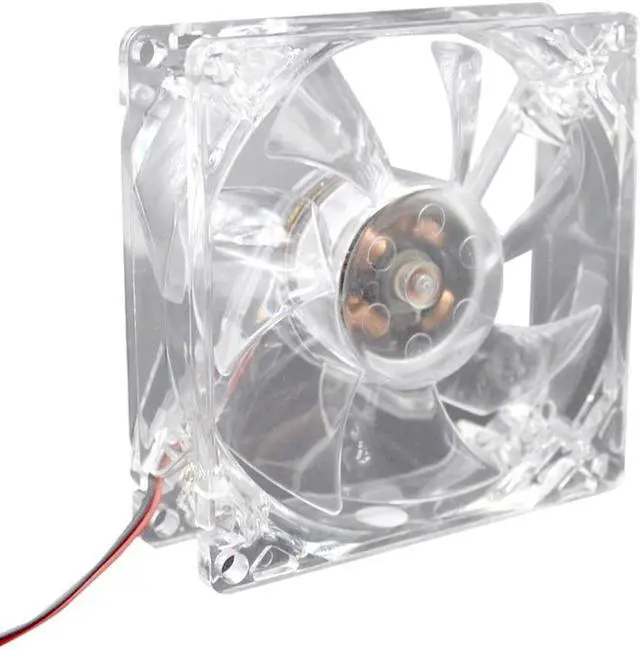 Alt view image 2 of 6 - 8cm LED Light Low Noise Computer Host Case Dual D Type 4 Pin Interface Cooling Fans Computer Accessory