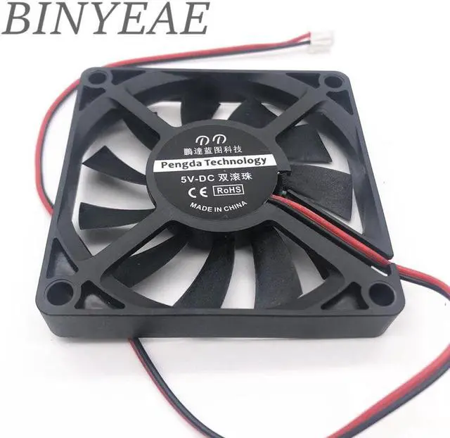 Alt view image 3 of 6 - DC 5V 12V 24V 7010 70MM 70*70*10MM DC 5V 12V 24V Ultra thin USB cooling fan Comptuter CPU Cooling fan with 2pin