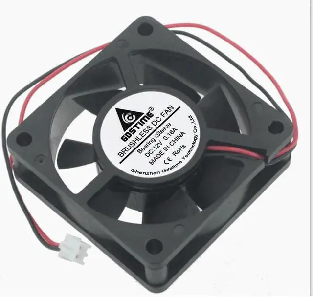 Alt view image 5 of 5 - DC 12V 6CM cm cm 60mm 60x20 6020 brushless silent chassis cooling fan