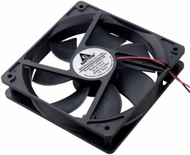 Alt view image 3 of 6 - 1 Piece 12cm DC 5V Cooling Fan 120x120x25mm 12025 120mm x 25mm PC Computer Case System Cooler High RPM 0.5A