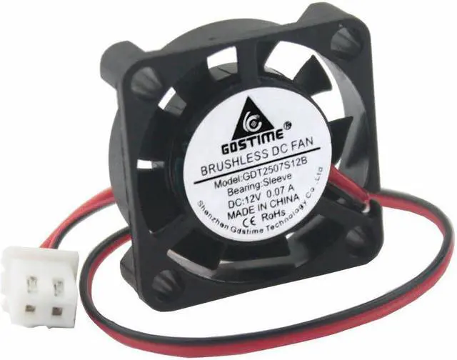 Main image of 1PCS DC 12V 25mm 25x25x7mm 9 Blades Mini Cooling Fan 2Pin 2507 2.5cm 20mm Brushless Exhaust Cooler Fan
