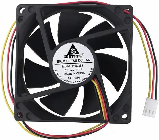Main image of 1 Pcs 3Pin DC 12V Brushless Cooling Fan 80x80x25mm 80mm 8cm Three Wires FG PC Case CPU Motor Cooler 8025