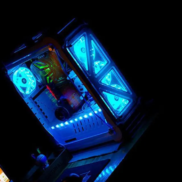 Alt view image 2 of 6 - 120mm PC Computer 16dB Ultra Silent 15 LEDs Case Fan Heatsink Cooler Cooling w/ Anti Vibration Rubber,12CM Fan
