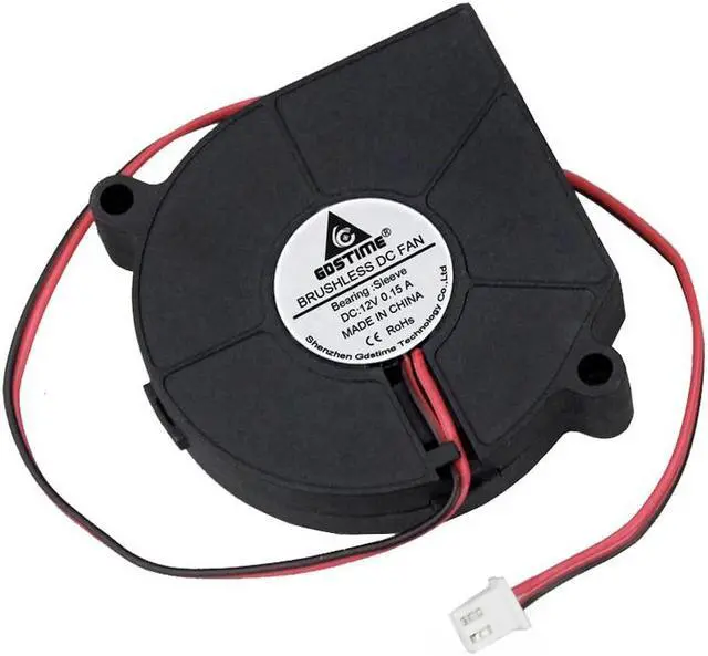 Alt view image 4 of 6 - 1 Piece Brushless Cooling Cooler Fans 60*60*15mm 2Pin 6015S 60mm 12V DC Blower Fan