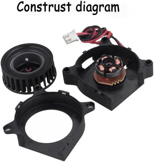 Alt view image 4 of 5 - 1 PCS 40*20mm 40mm x 20mm 4020 12V DC Brushless Cooling Exhaust Blower Fan 4cm