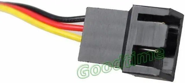 Alt view image 3 of 5 - 5pcs 60cm 1.97ft 3Pin Male to 3Pin Female Black PC Computer Cooling Fan Power Connector Extension Cable 600mm