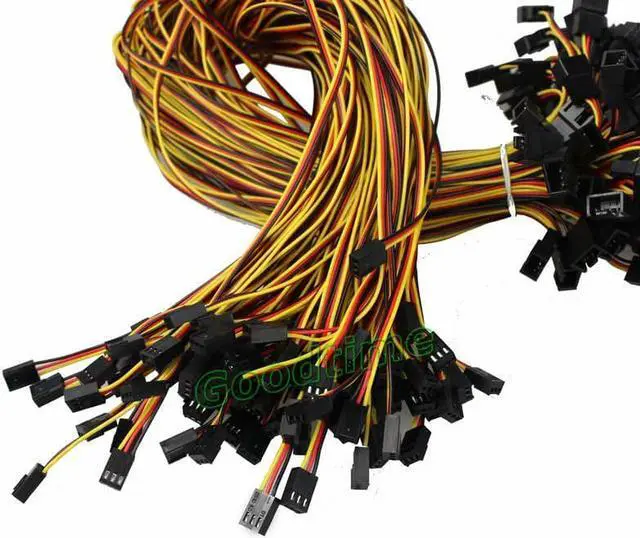 Alt view image 5 of 5 - 5pcs 60cm 1.97ft 3Pin Male to 3Pin Female Black PC Computer Cooling Fan Power Connector Extension Cable 600mm