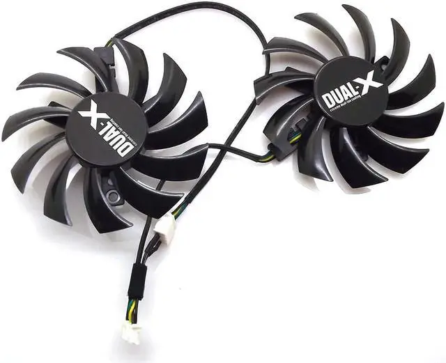 Alt view image 5 of 6 - 2pcs/lot FD7010H12S 75mm For Sapphire HD6930 HD7850 HD6950 R9 270 R7 260X Graphics Card Cooling Fan 4Pin