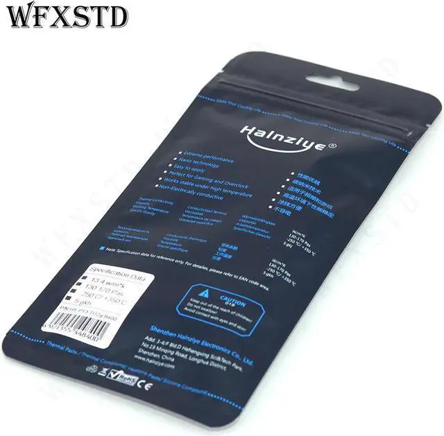 Alt view image 4 of 6 - WFXSTD 2g 13.4W/m k Thermal Grease Paste Compound Silicon CPU GPU HeatSink Processor Cooling silicone Fan Thermal Paste HY P13
