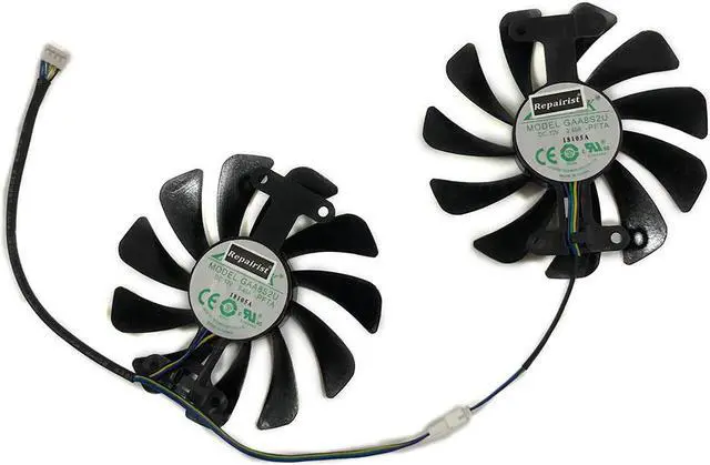 Alt view image 5 of 5 - 2pcs/lot Video cards fan GTX1070 GPU Cooler For ZOTAC GeForce GTX 1070 AMP Edition Graphics Card cooling as Replacement