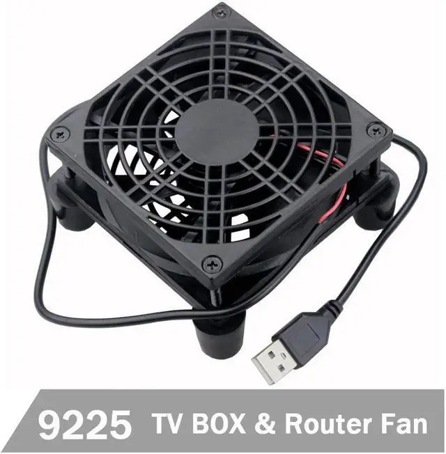 Main image of 5V USB Power 90mm 92mm 9225 Silence Cooling Fan with Fan Grill Screw Cooler For Router 92mmx92mmx25mm