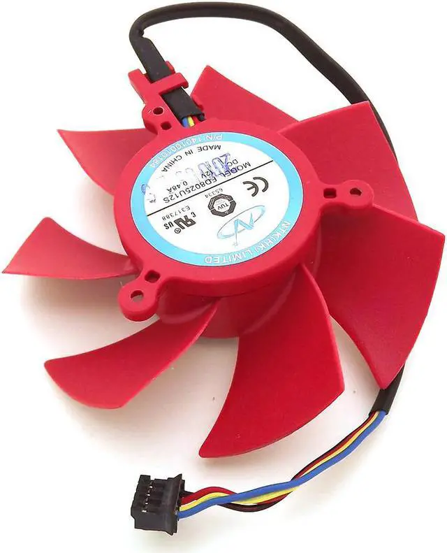 Alt view image 3 of 6 - NTK FD8025U12S 12V 0.48A 75mm 39x39x39mm For XFX HD5870 HD5850 Graphics Card Cooler Cooling Fan 4Pin 4Wire