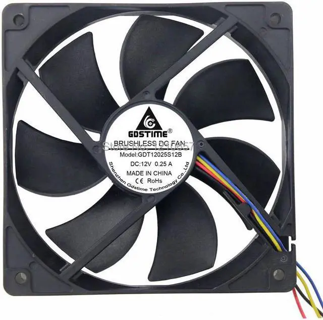 Alt view image 2 of 6 - 1PCS Hydraulic 120mm x 25mm 12cm PWM FG Computer Case Cooling Fan 4 Pin Cooler