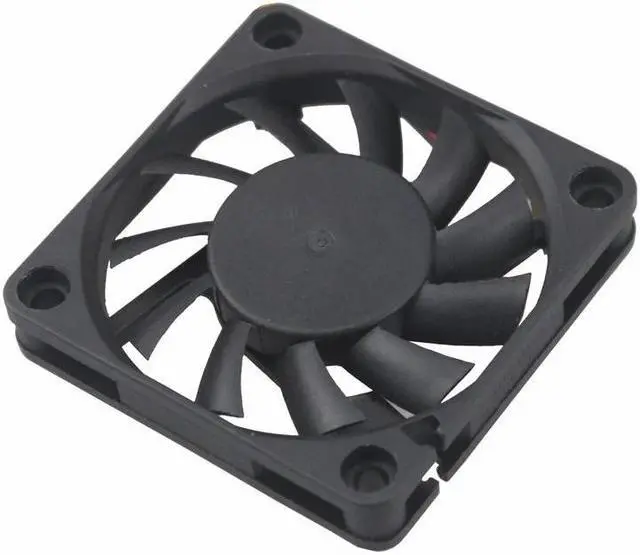 Alt view image 4 of 6 - 5 Pieces 60x60x10mm 3Pin DC 12V CPU Brushless Cooling Cooler Fan 60mm x 10mm 6cm Small Radiator