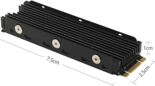 Alt view image 6 of 6 - Dustproof NVME NGFF M.2 Heatsink Cooling Metal Sheet Thermal Pad For M.2 NGFF 2280 PCI-E NVME SSD Support PS5