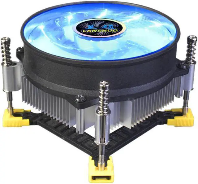 Alt view image 2 of 5 - PC CPU Cooler Radiator Heatsink Copper Core / Aluminum Cooling Fan for LGA 1150 1151 1155 1156 1200 1356 1366  2011 2066