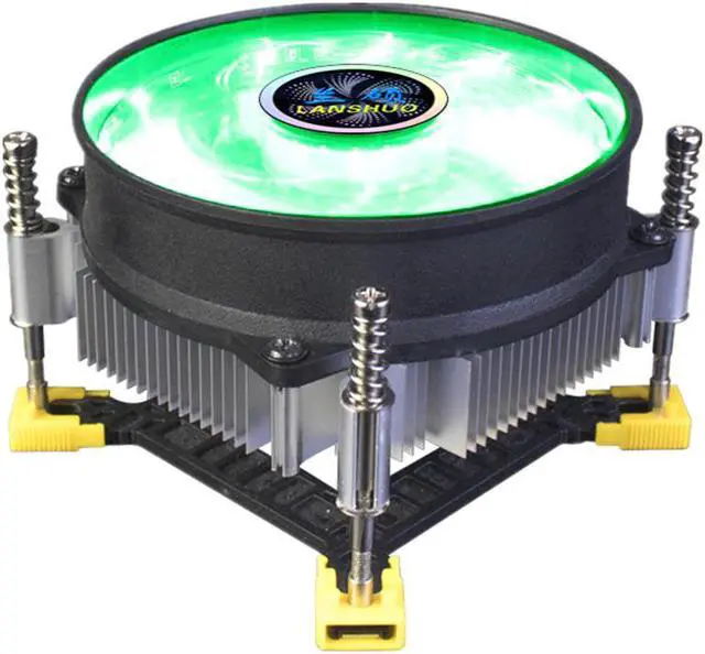 Alt view image 4 of 5 - PC CPU Cooler Radiator Heatsink Copper Core / Aluminum Cooling Fan for LGA 1150 1151 1155 1156 1200 1356 1366  2011 2066