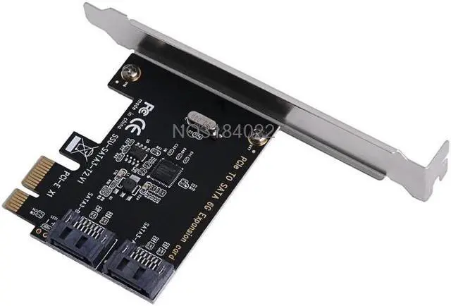 Alt view image 5 of 6 - PCIe PCI Express to SATA3.0 2-Port SATA III 6G Controller Expansion Card Adapter