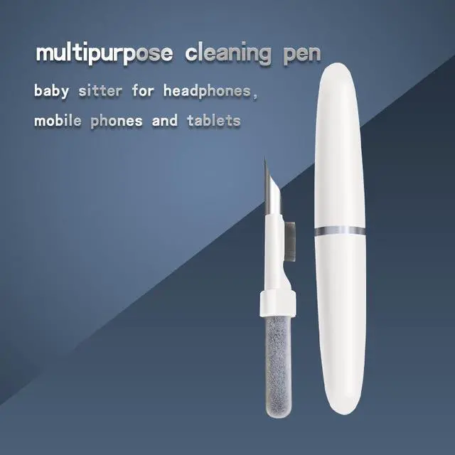 Alt view image 4 of 5 - Portable Bluetooth Earbuds Cleaning Pen with Soft Microfiber Brush, Multifunction Cleaning Pen Dust Removal Brush Pen for Airpods Wireless Earphones Charging Box Camera Dust Cleaner
