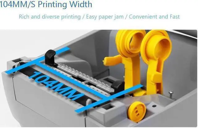 Alt view image 5 of 6 - ZEBRA ZP888 Thermal Transfer Desktop Printer for Shipping Labels ZP888