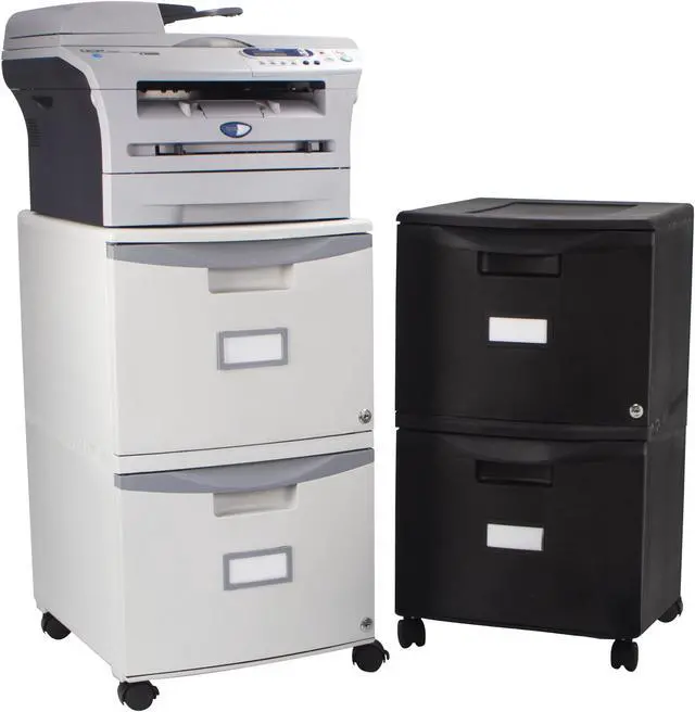 Alt view image 5 of 6 - Two Drawer Mobile File Cabinet with Lock