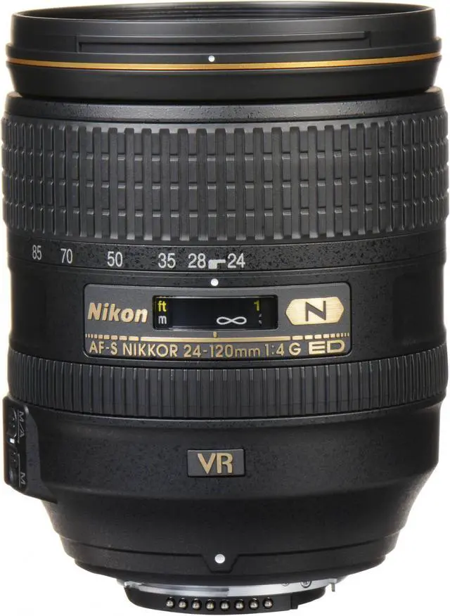 Alt view image 3 of 4 - Nikon AF-S NIKKOR 24-120mm f.4G ED VR Lens (Intl Model) + 4.5 inch Vivitar Premium Lens Case + Cleaning Kit