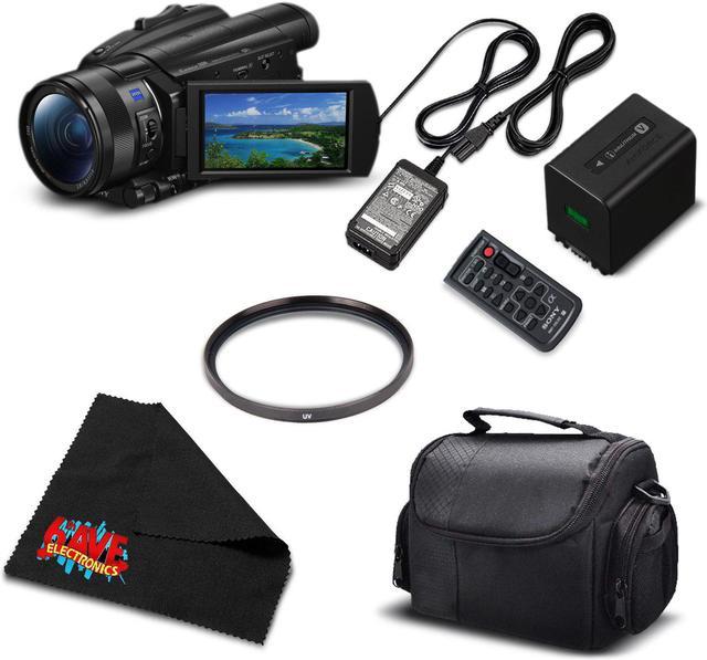 Sony FDR-AX700 4K HDR Camcorder w/3.5 Inch LCD (FDR-AX700/B) Essential  Bundle- International Version