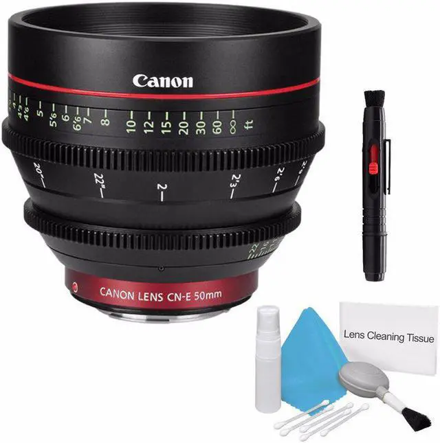 Main image of Canon CN-E 50mm T1.3 L F Cine Lens (International Model ) + Deluxe Cleaning Kit 6AVE Bundle 3
