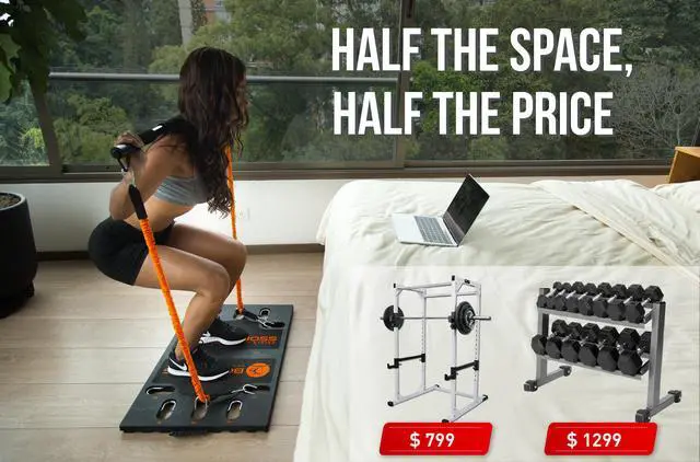 Alt view image 4 of 4 - BodyBoss Home Gym 2.0 By 6Ave- Full Portable Gym Home Workout Package - PKG2-Orange