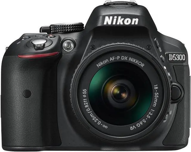 Alt view image 3 of 4 - Nikon D5300 Digital SLR Camera - Black (24.2 MP, AF-P 18-55mm VR Lens Kit) 3-Inch LCD Screen - International Version (No