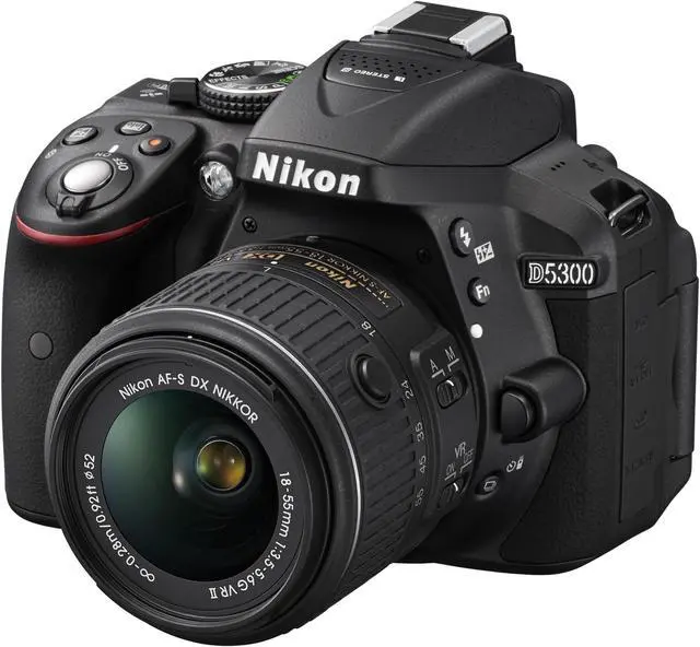 Alt view image 4 of 4 - Nikon D5300 24.2 MP CMOS Digital SLR Camera with 18-55mm f/3.5-5.6G ED VR Auto Focus-S DX NIKKOR Zoom Lens (Black)